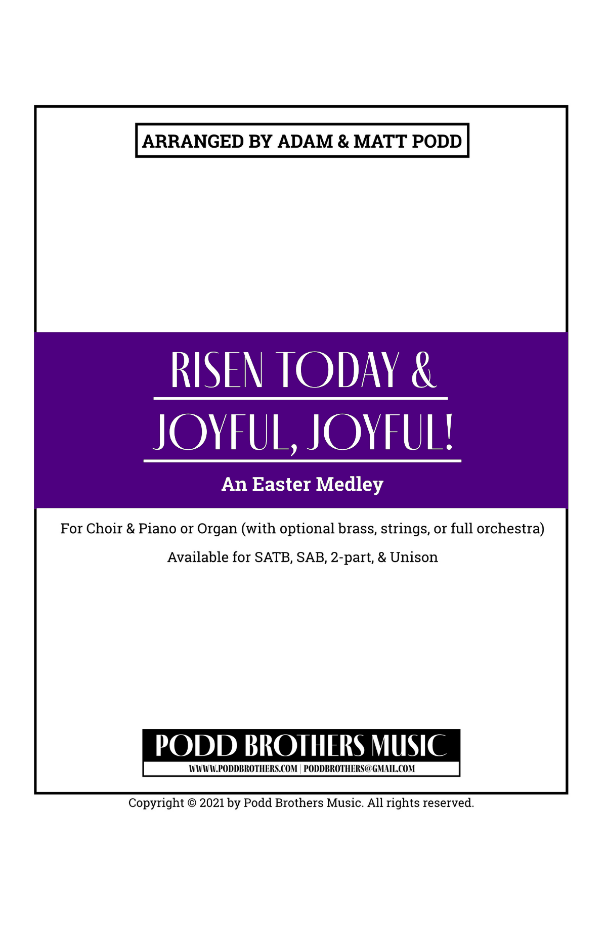 Risen Today & Joyful, Joyful!