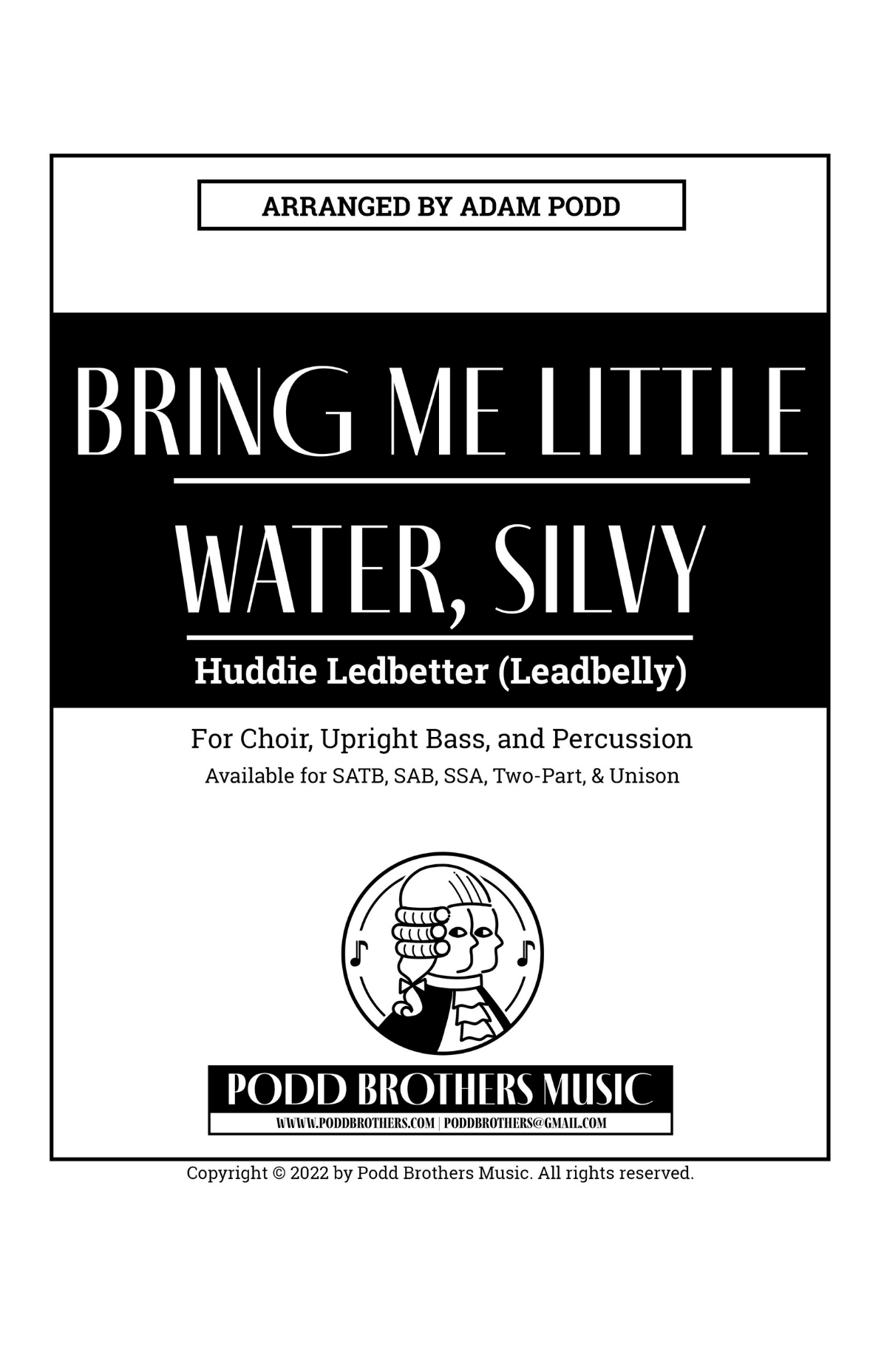 Bring Me Little Water: 2-Part: Special Order