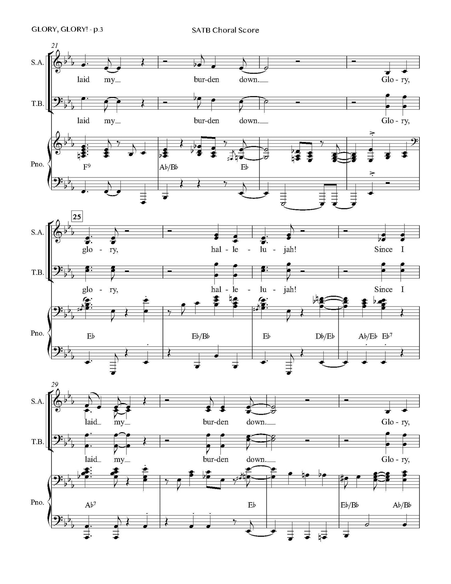 Glory, Glory! (I Feel Better)