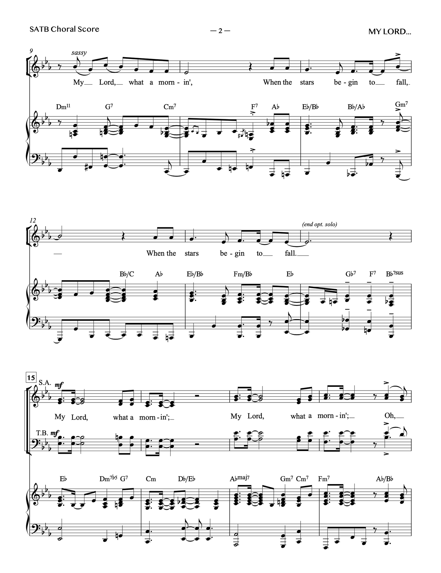 My Lord, What a Mornin'